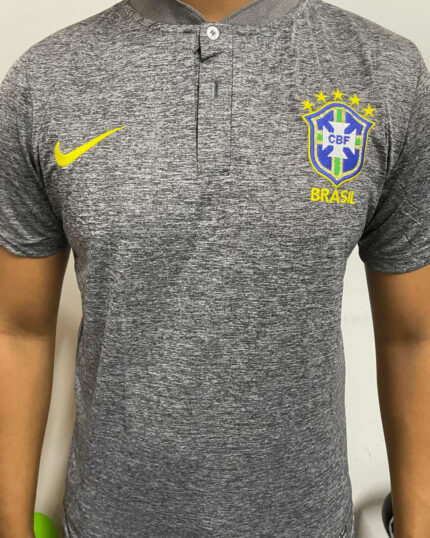 Camiseta Brasil Cinza Casual