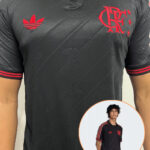 Camiseta Flamengo Lifestyle Polo Preta 2025