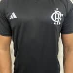 Camiseta Flamengo Preta Básica Casual
