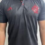 Camisa Flamengo Polo Preta c/Vermelha Casual