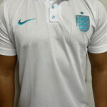 Camisa Inglaterra Polo Branca Casual