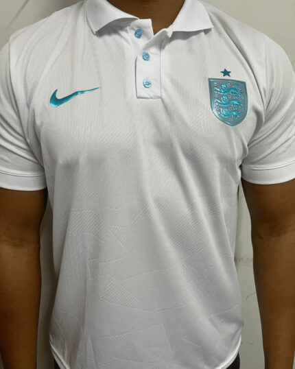 Camisa Inglaterra Polo Branca Casual