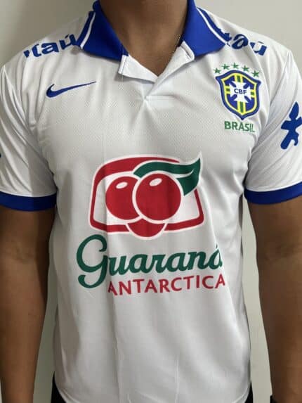 Camisa Brasil Guaraná branca Polo