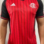 Camisa Flamengo Us Pack Baseball Vermelha Sem Botões 2025
