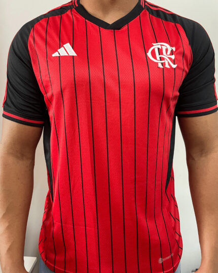Camisa Flamengo Us Pack Baseball Vermelha Sem Botões 2025