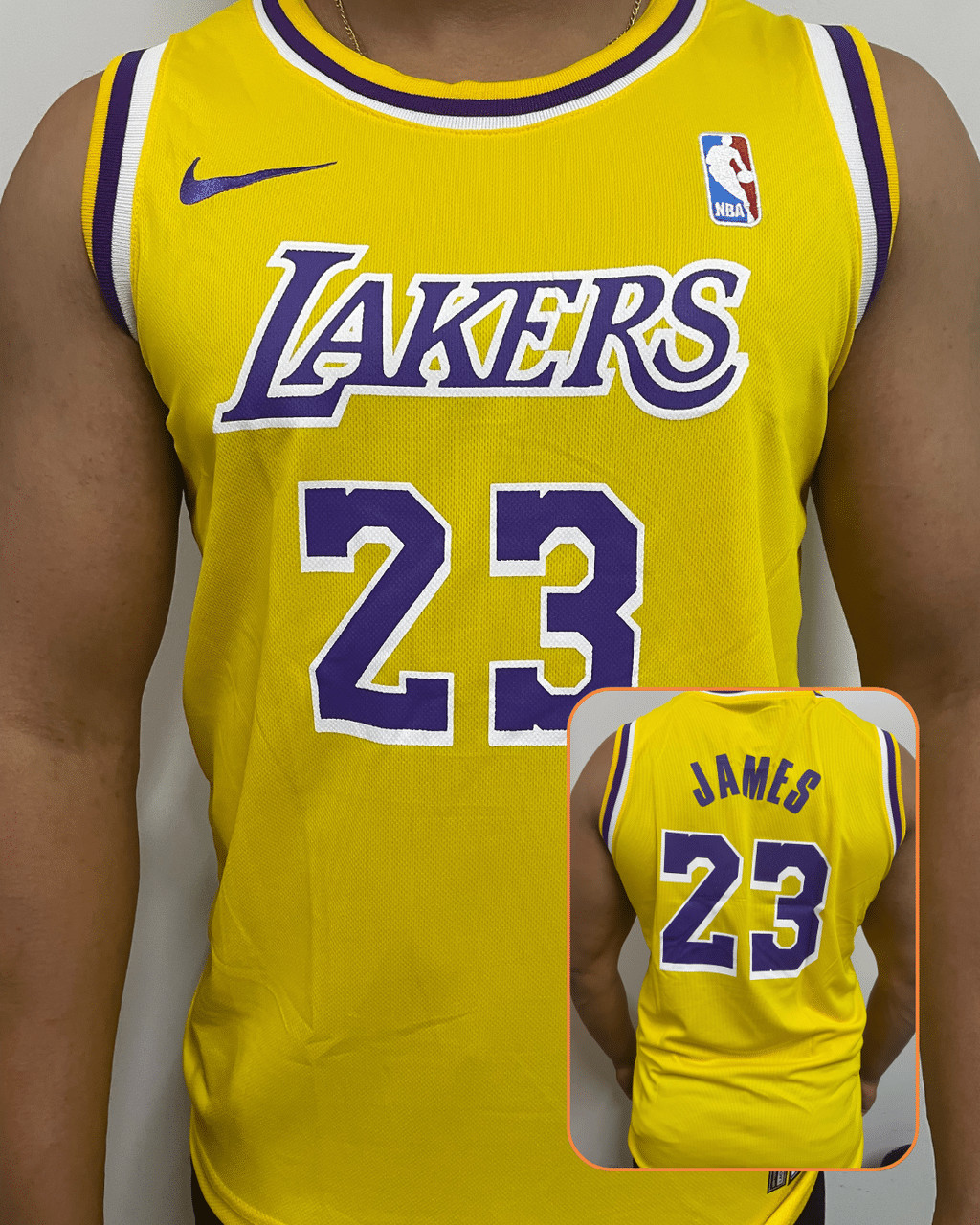 15491720276-catalogo-4-11cfa23883f65f651717709923840672-1024-1024-1.png Camiseta Los Angeles Lakers Amarela Lebron James 23 - Imagem 1