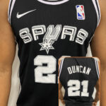 Camiseta San Antonio Spurs Preta Tim Duncan 21