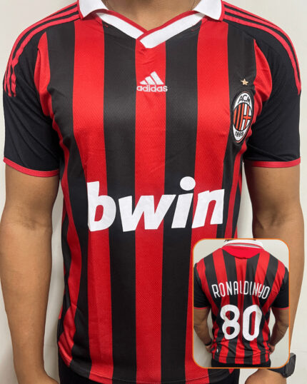 Camisa Milan Trad Retrô Ronaldinho 2009/10