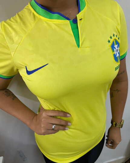 Camisa Brasil Amarela 2022/23 Feminina