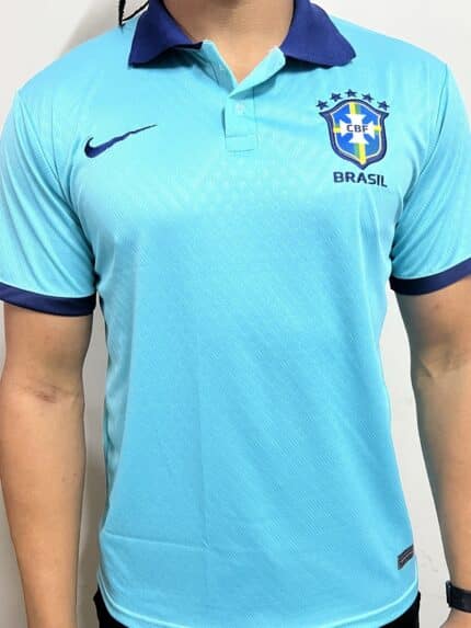 Camiseta Brasil Polo Azul