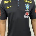 Camisa Brasil Guaraná Preta com Azul Polo