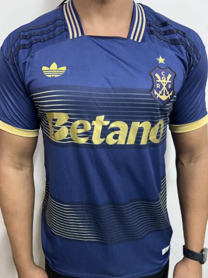 Camisa Flamengo Azul com Dourado