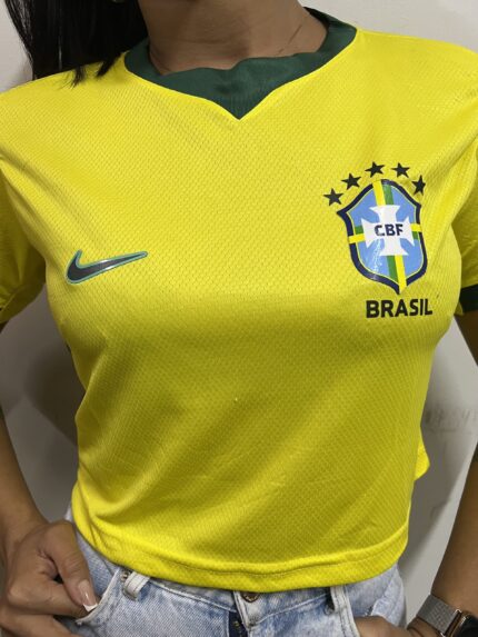 Camisa Brasil AmarelaI 2026 (Cropped)