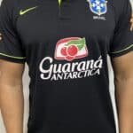Camisa Brasil Guaraná Preta com Verde Polo