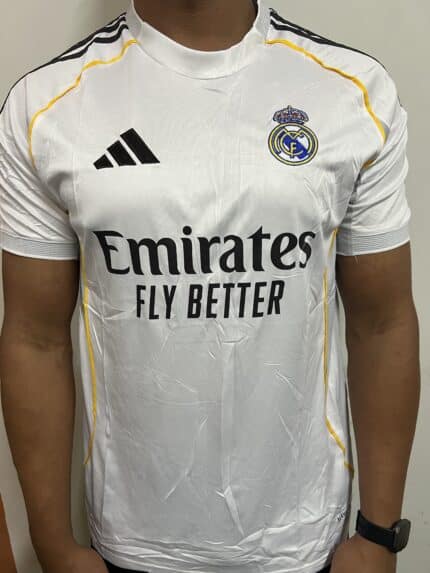 Camisa Real Madrid I Trad Branca 2025/26 (Tailandesa 1.2)